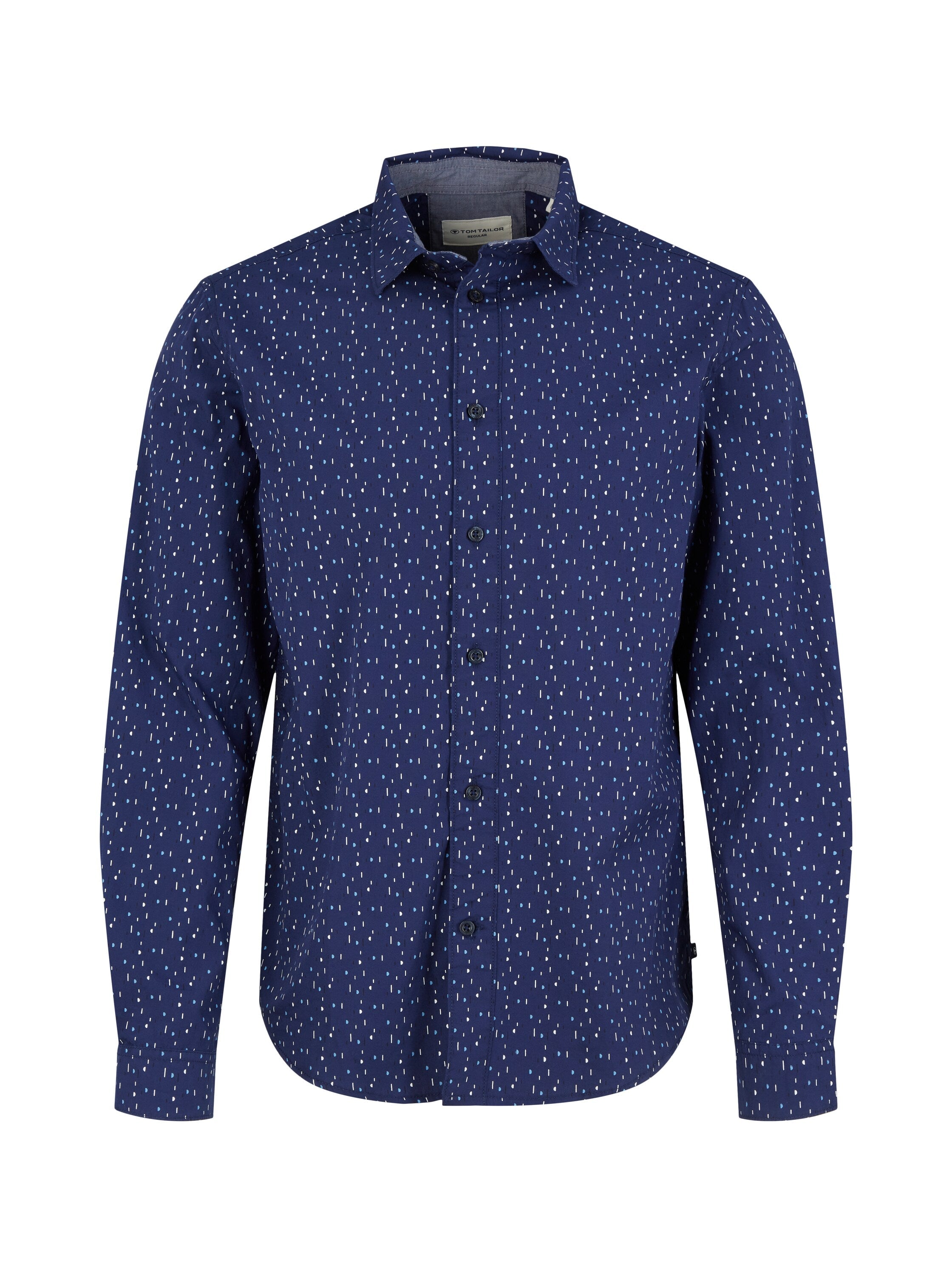 Blue All-Over Print Long Sleeve Shirt Tom Tailor