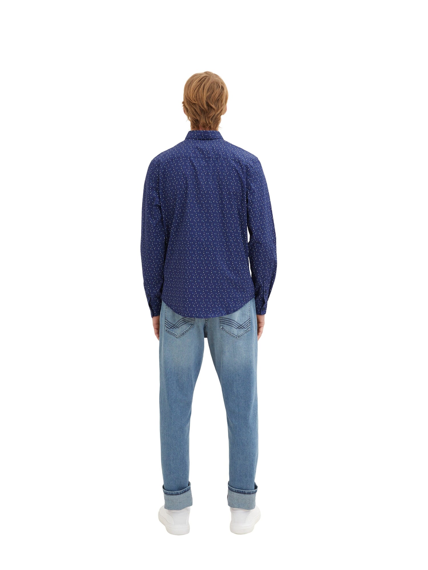 Blue All-Over Print Long Sleeve Shirt Tom Tailor