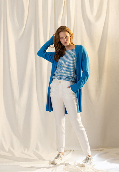 Blue Long Cardigan
