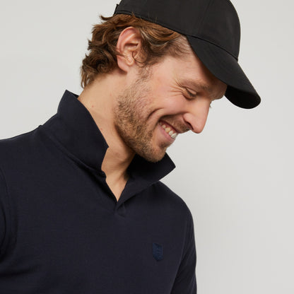 Blue Polo In Cotton Pique - 04