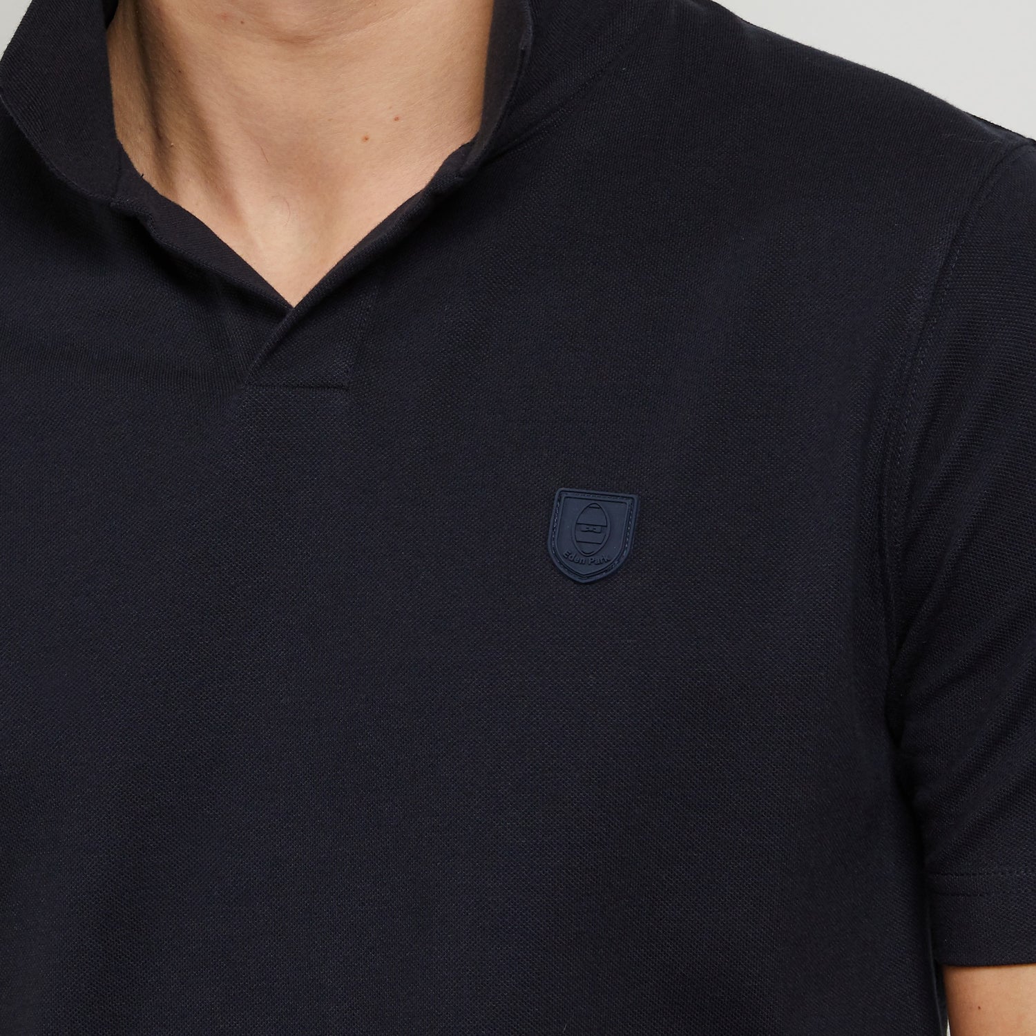 Blue Polo In Cotton Pique - 05