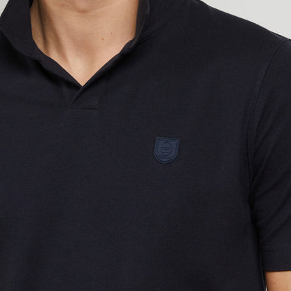 Blue Polo In Cotton Pique - 05