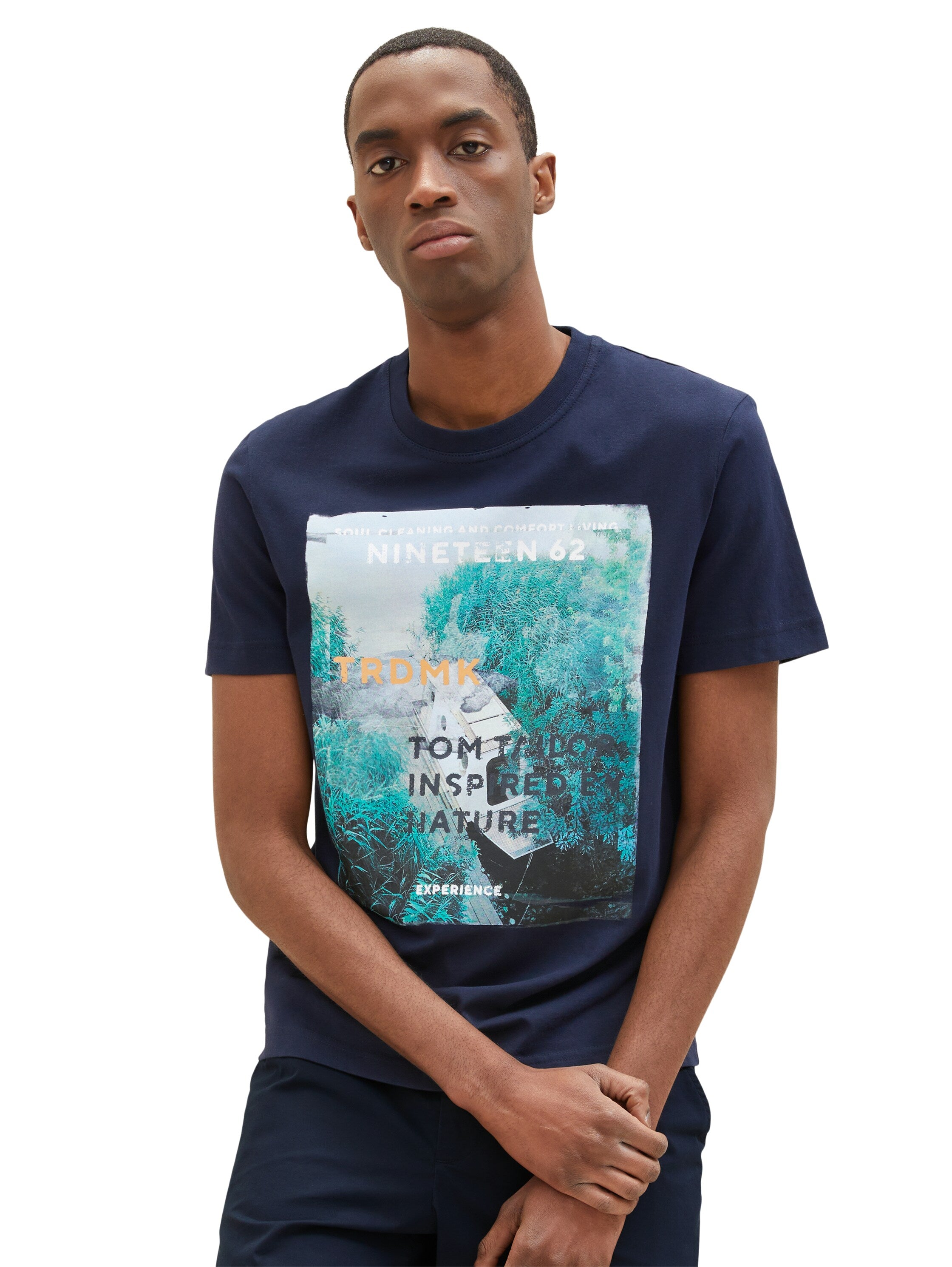 Blue Short Sleeve Graphic T-Shirt