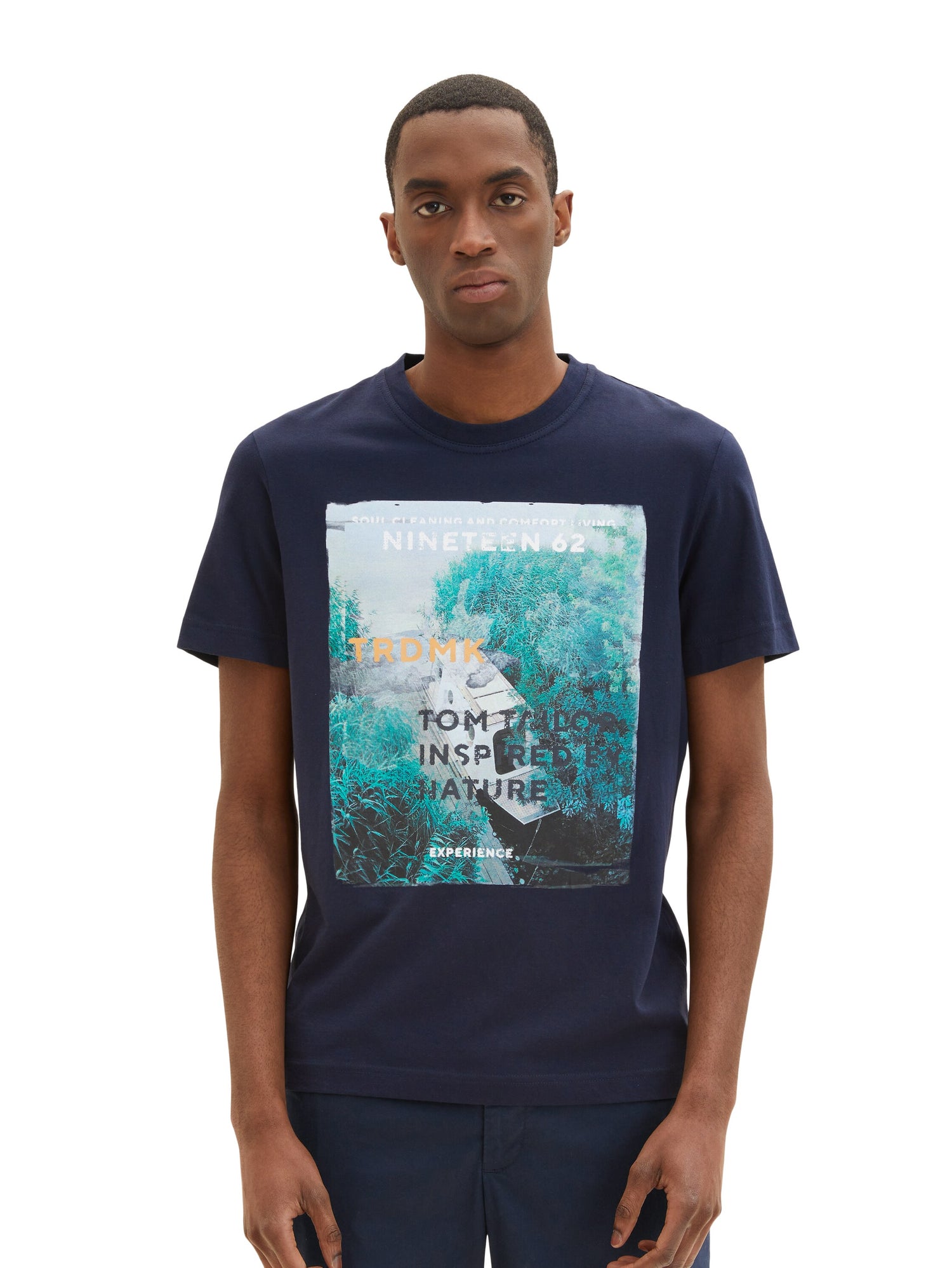 Blue Short Sleeve Graphic T-Shirt