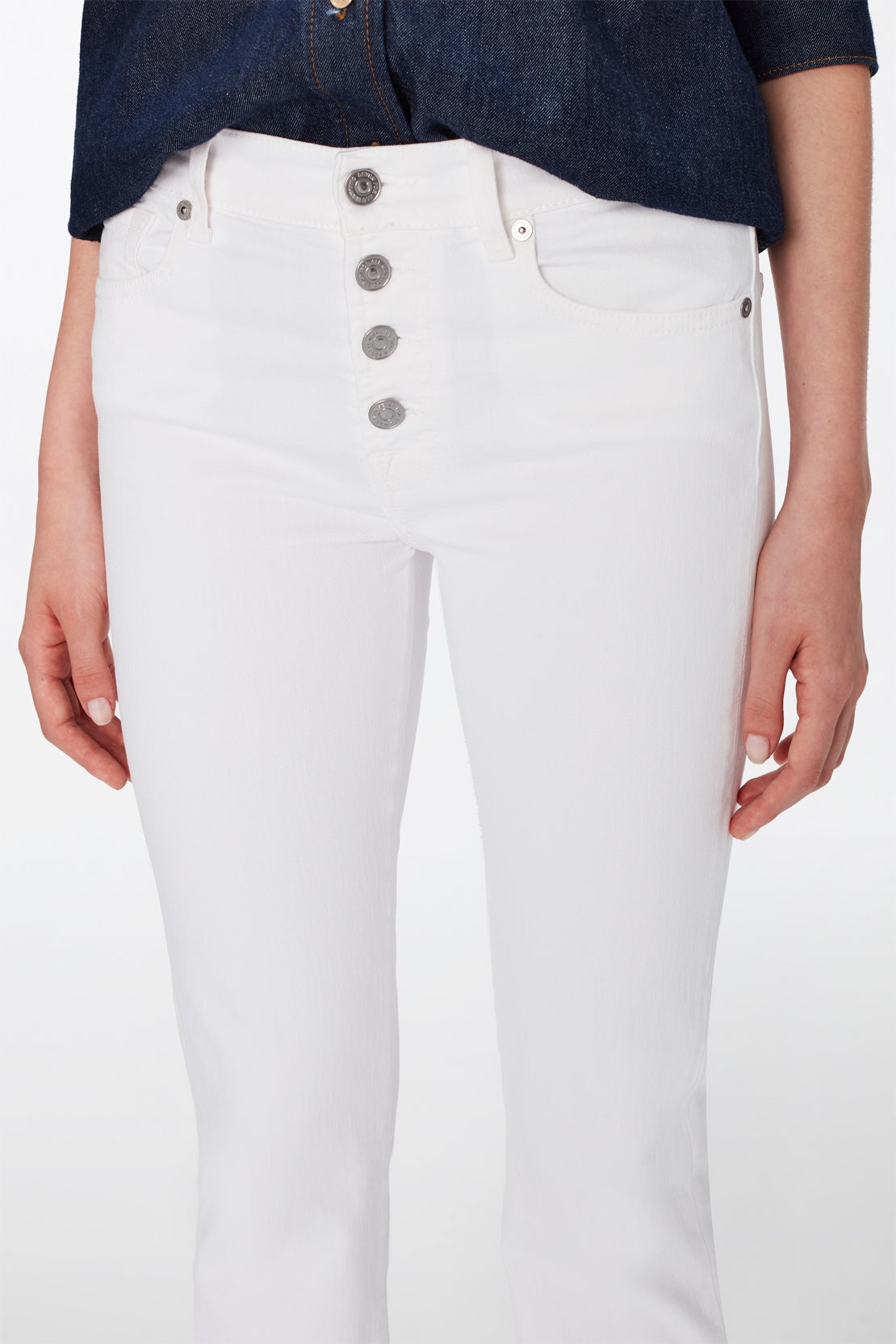 Bootcut Tailorless Optic With Exposed Buttons - BEVAVA