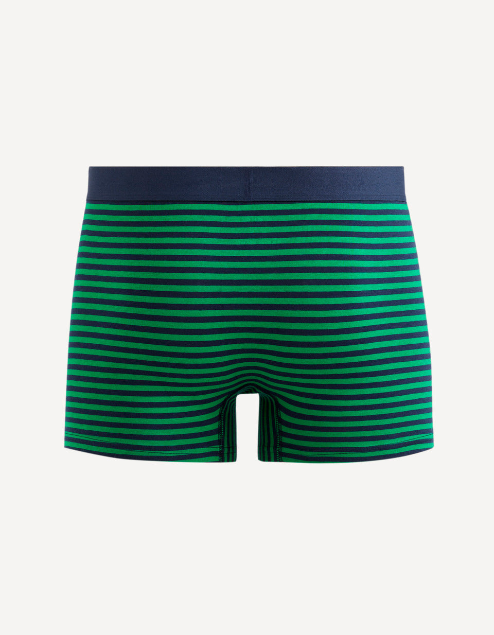 Boxers In Striped Stretch Cotton - Green - 02
