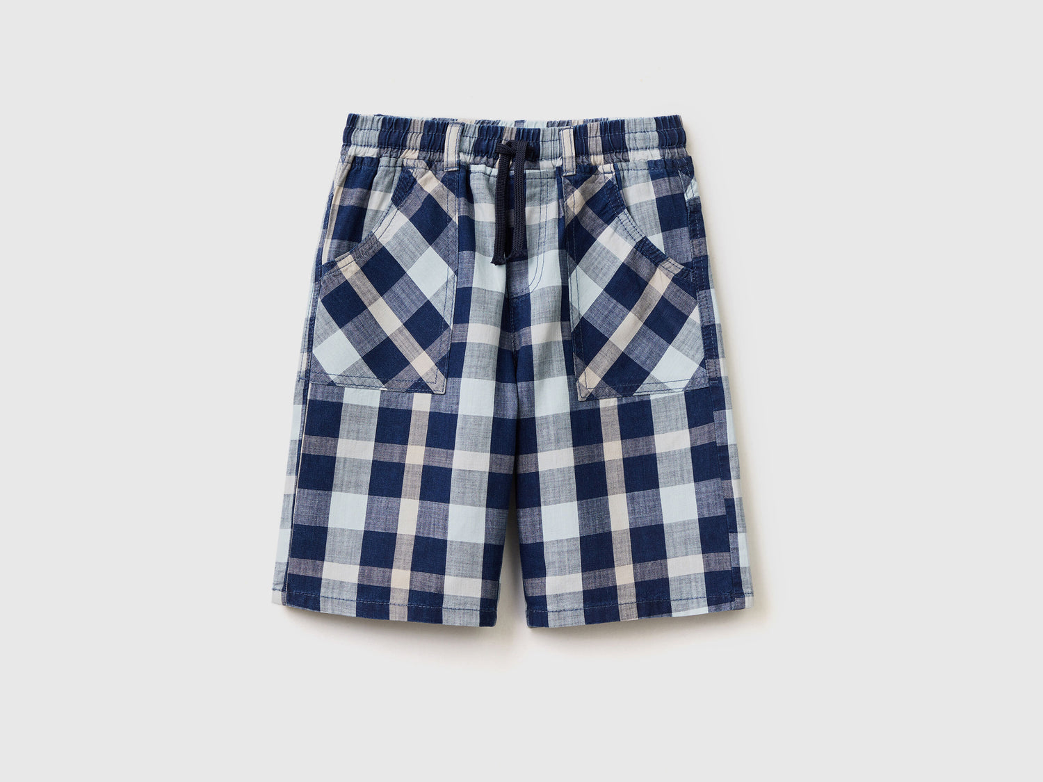 Checked Bermudas With Drawstring