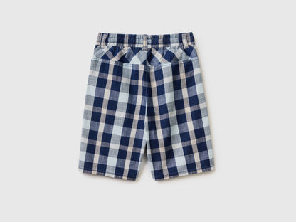 Checked Bermudas With Drawstring