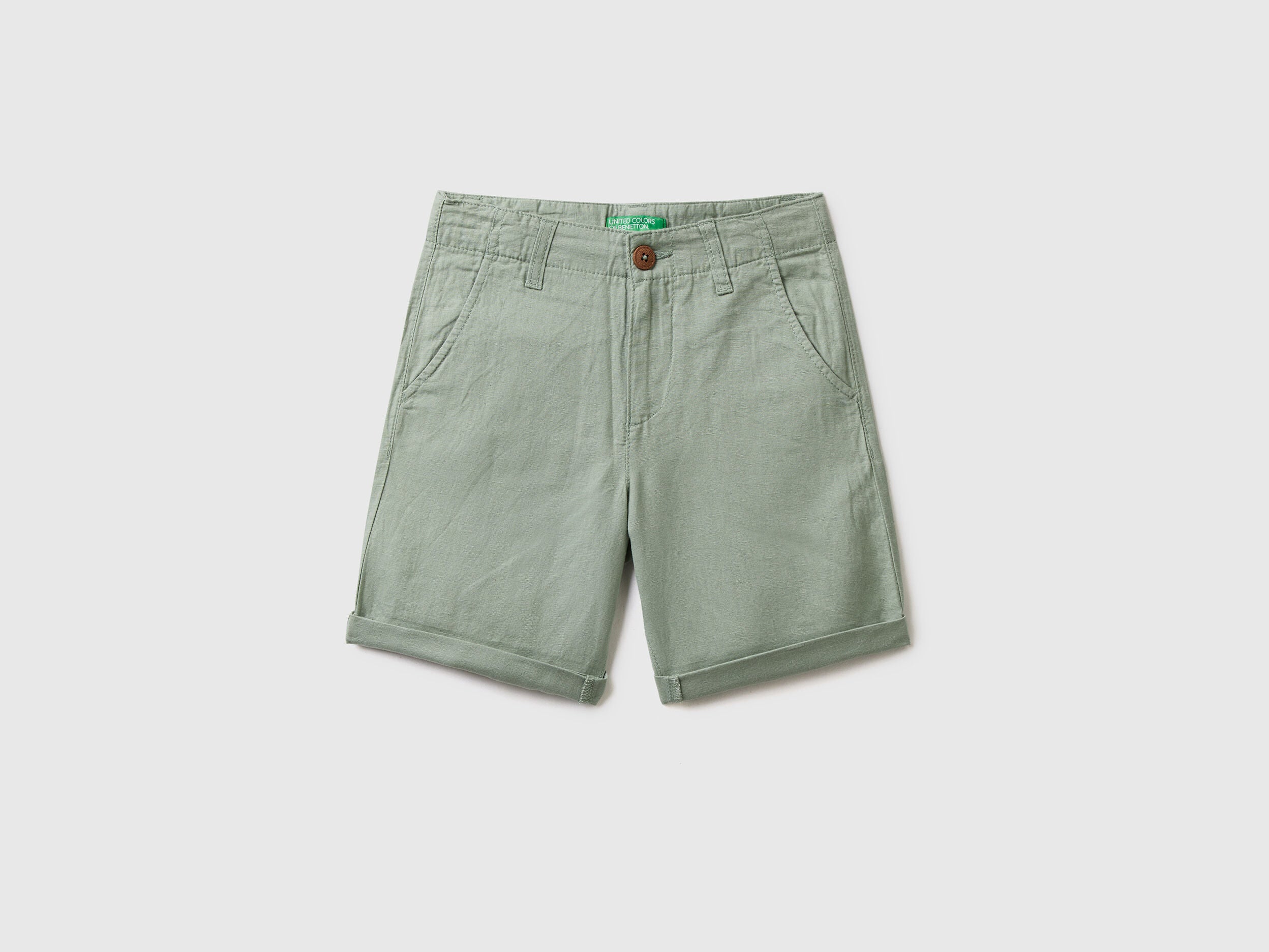 Chino Bermudas In Pure Linen