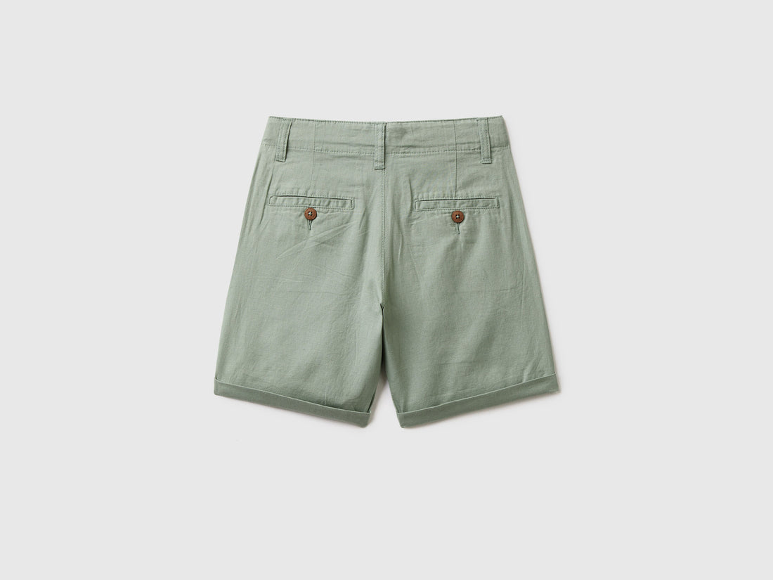 Chino Bermudas In Pure Linen