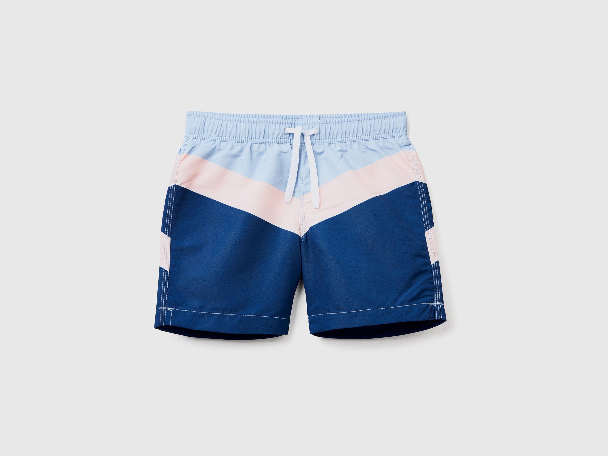 Color Block Swim Trunks - BEVAVA