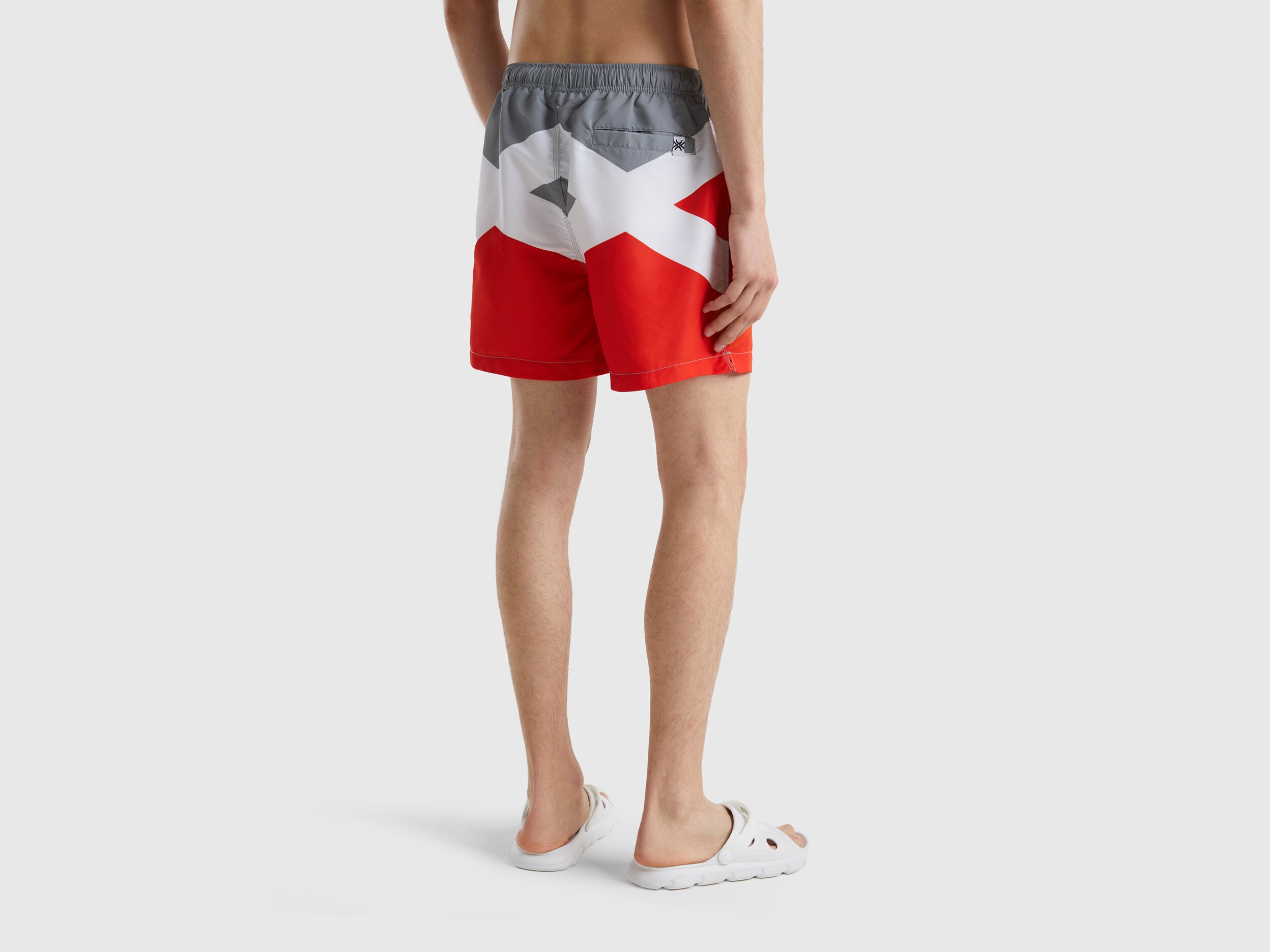 Color Block Swim Trunks - BEVAVA