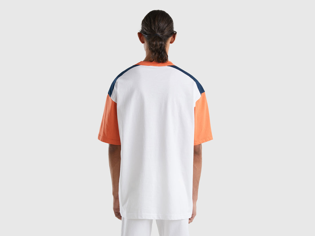 Color Block T-Shirt In Organic Cotton