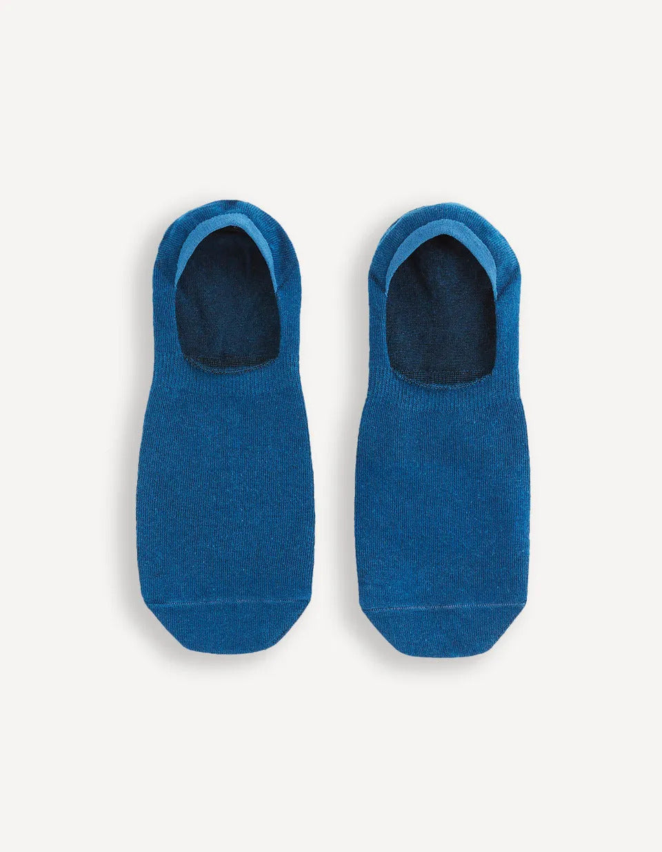 Cotton Blend Invisible Socks - Petrol Blue - 01