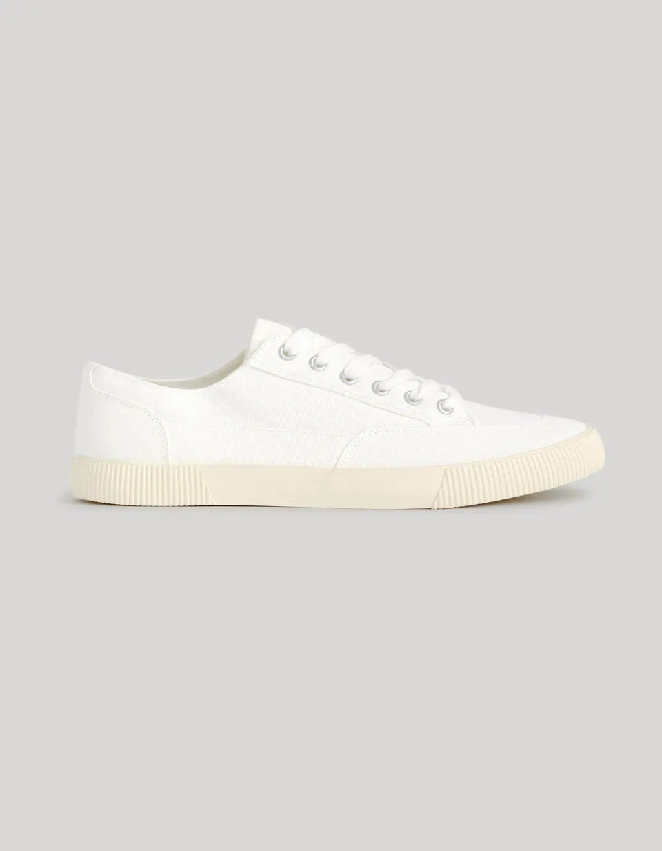 Cotton-Blend Trainers - White - 02