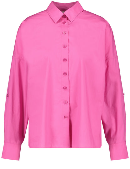 Cotton Blouse With Sleeve Straps