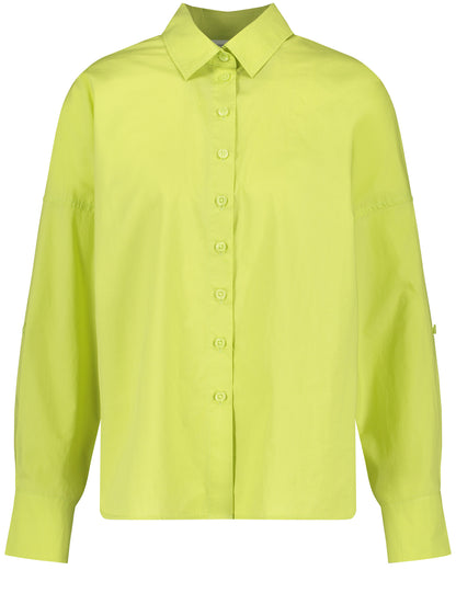 Cotton Blouse With Sleeve Straps