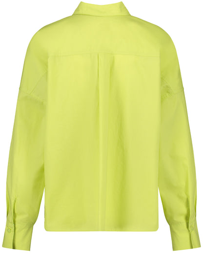 Cotton Blouse With Sleeve Straps