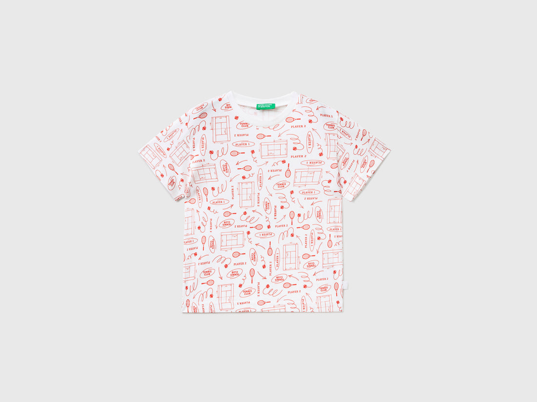 100% Cotton Patterned T-Shirt - 01