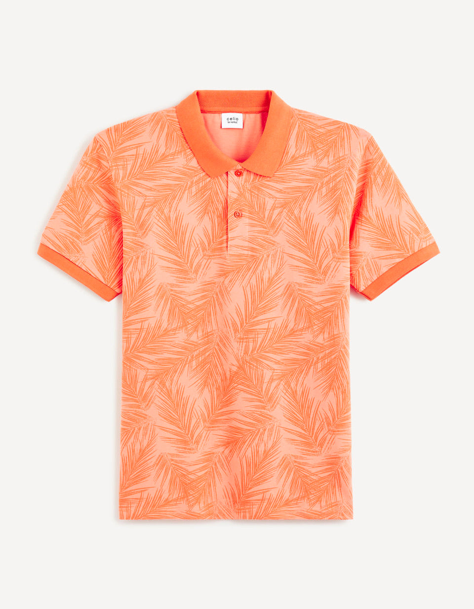 100% Cotton Pique Polo Shirt - Terracotta - 03