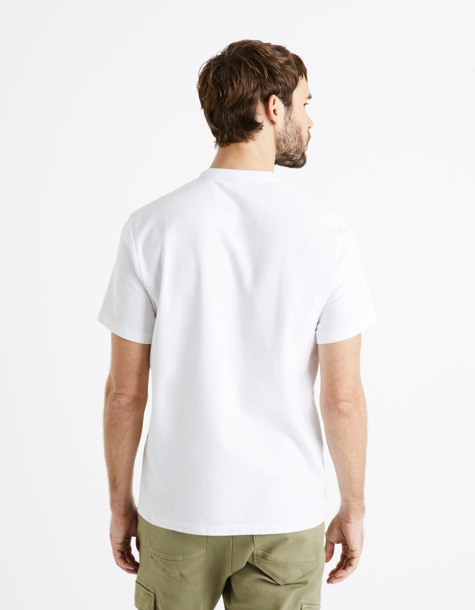 100% Cotton Piqué Polo Shirt - White - 02