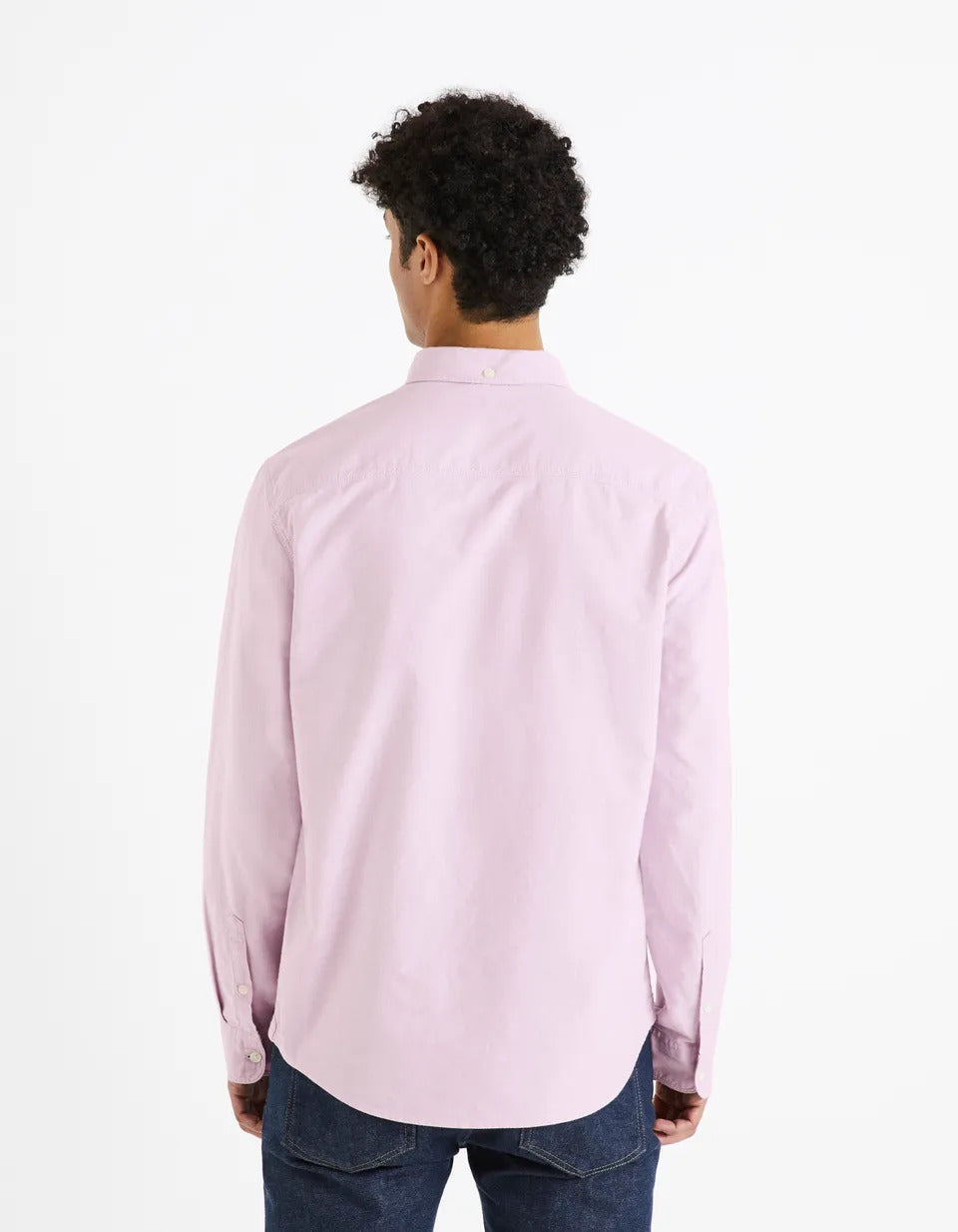 100% Cotton Regular Oxford Shirt - Mauve - 02