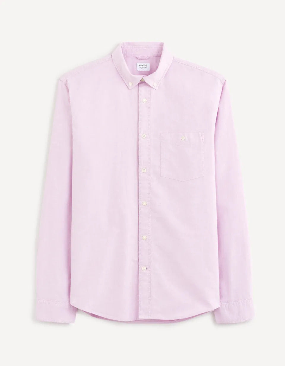 100% Cotton Regular Oxford Shirt - Mauve - 03