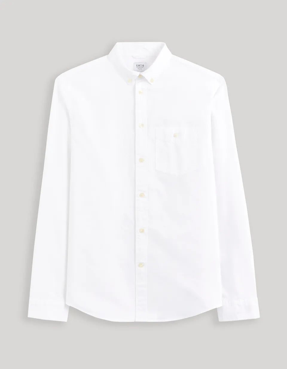 100% Cotton Regular Oxford Shirt - White - 03