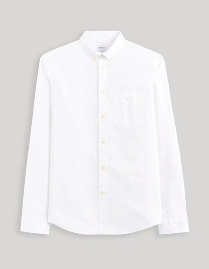 100% Cotton Regular Oxford Shirt - White - 03