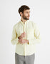 100% Cotton Regular Oxford Shirt - Yellow - 01