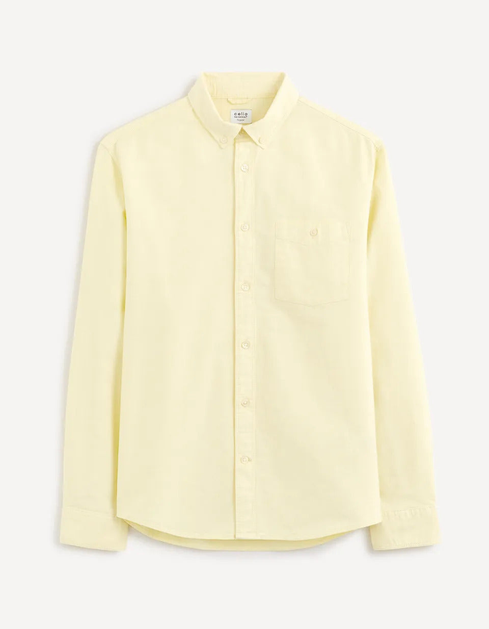 100% Cotton Regular Oxford Shirt - Yellow - 03