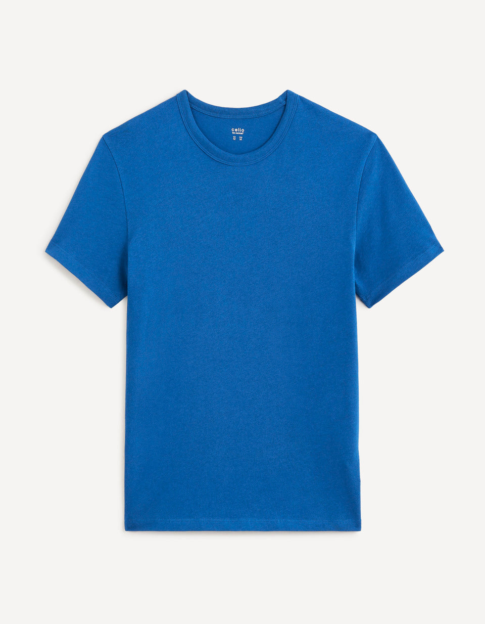 100% Cotton Round Neck T-Shirt - Blue - 04