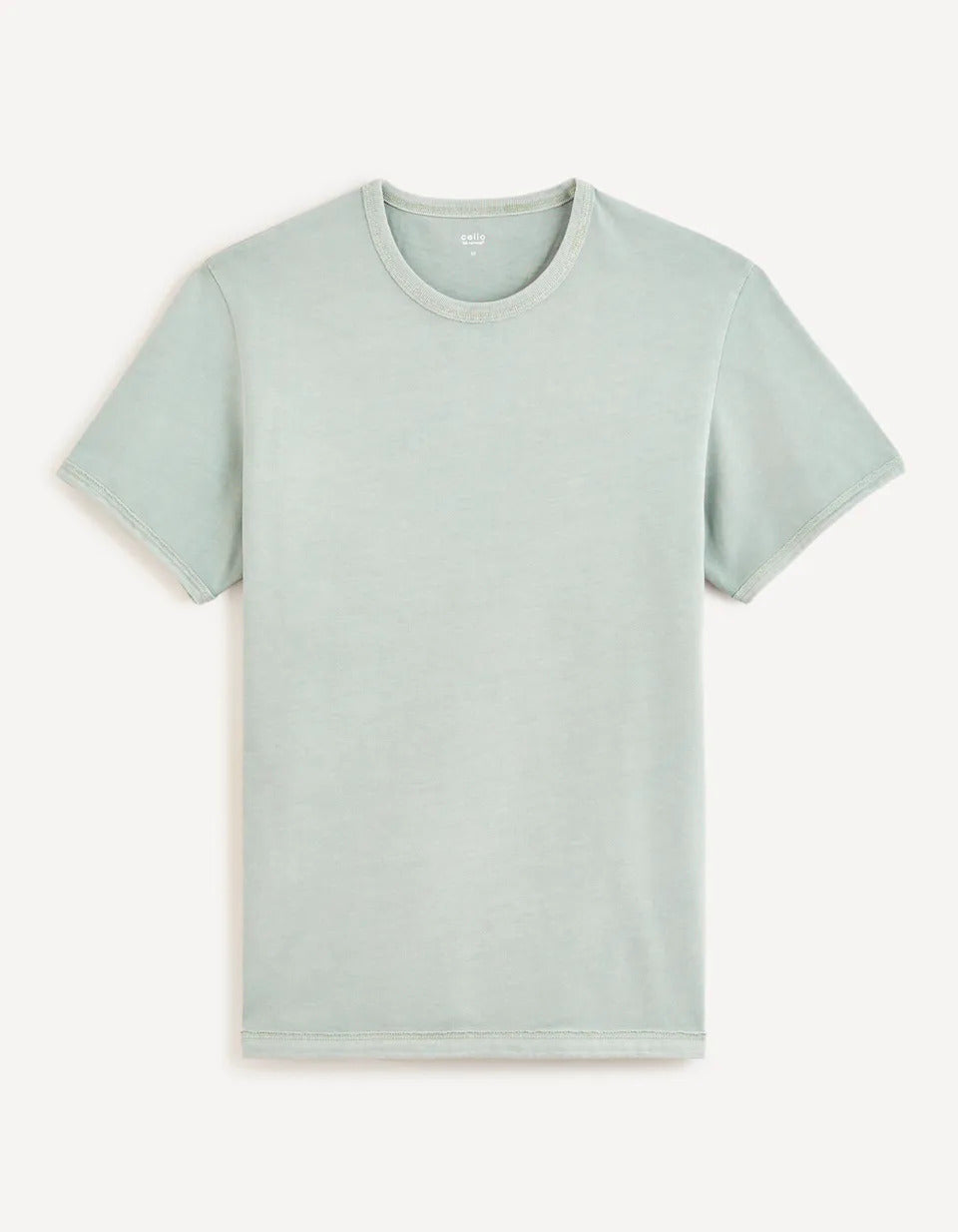 100% Cotton Round Neck T-Shirt - Gray Blue - 03