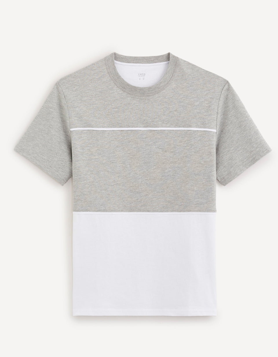 100% Cotton Round Neck T-Shirt - Gray - 03