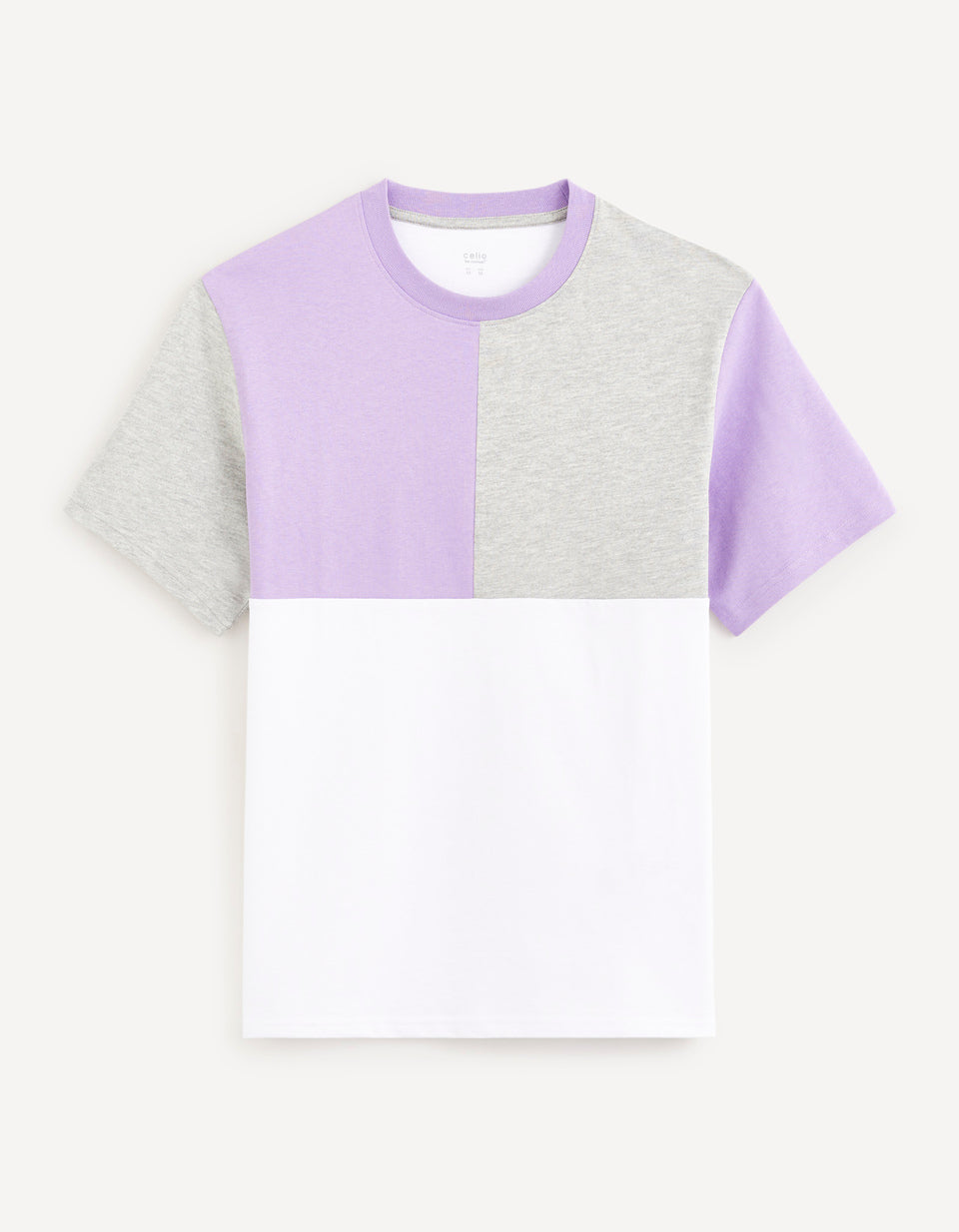 100% Cotton Round-Neck T-Shirt - Mauve - 04
