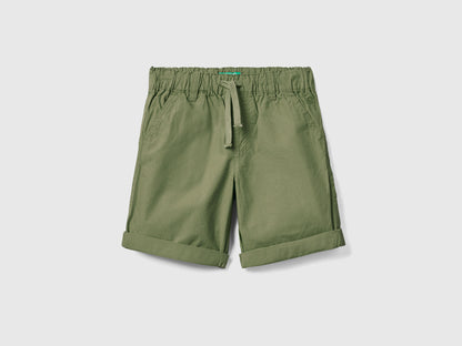 100% Cotton Shorts With Drawstring - 01