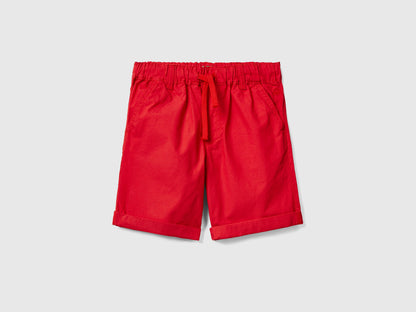 100% Cotton Shorts With Drawstring - 01