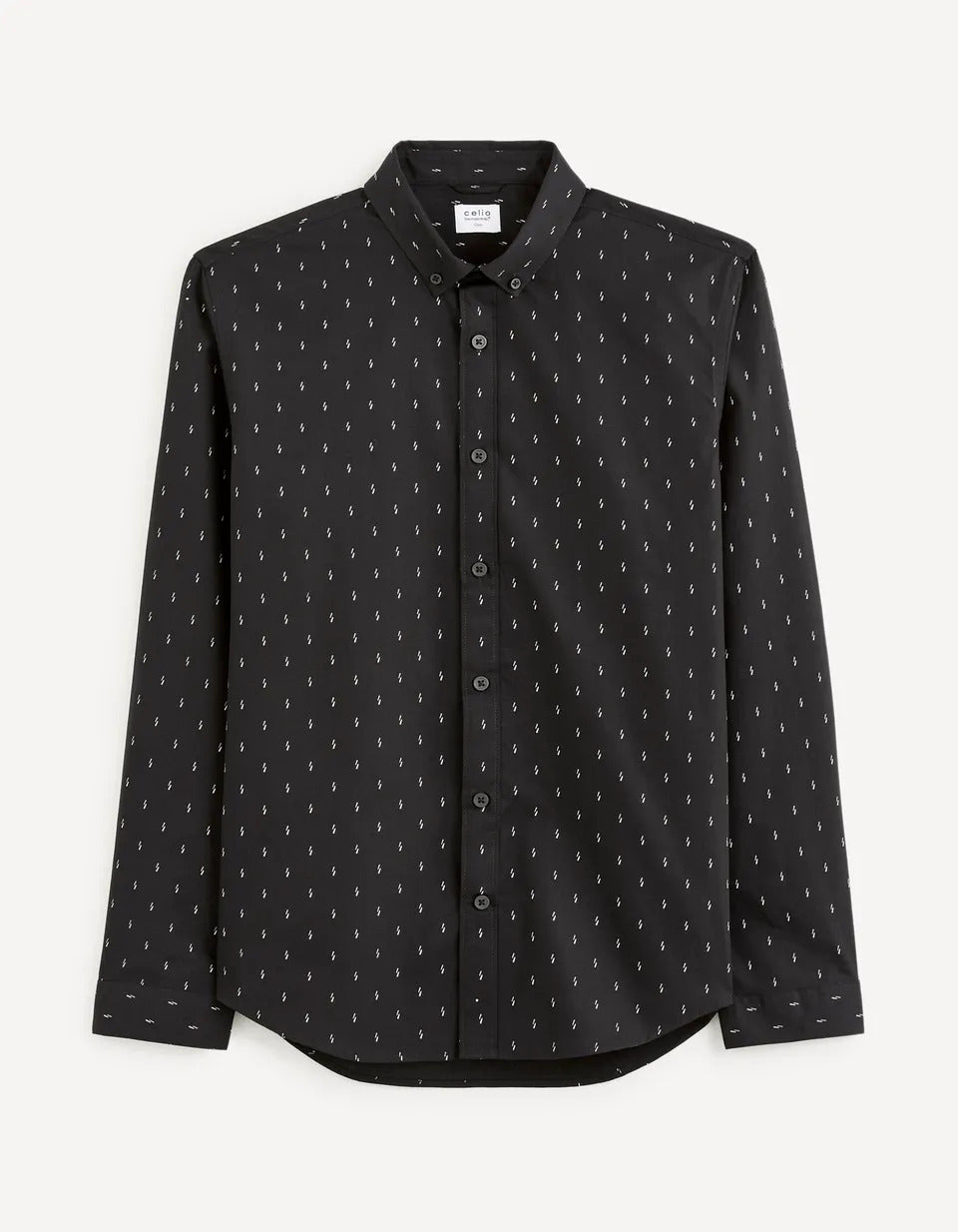 100% Cotton Slim-Fit Shirt - Black - 03