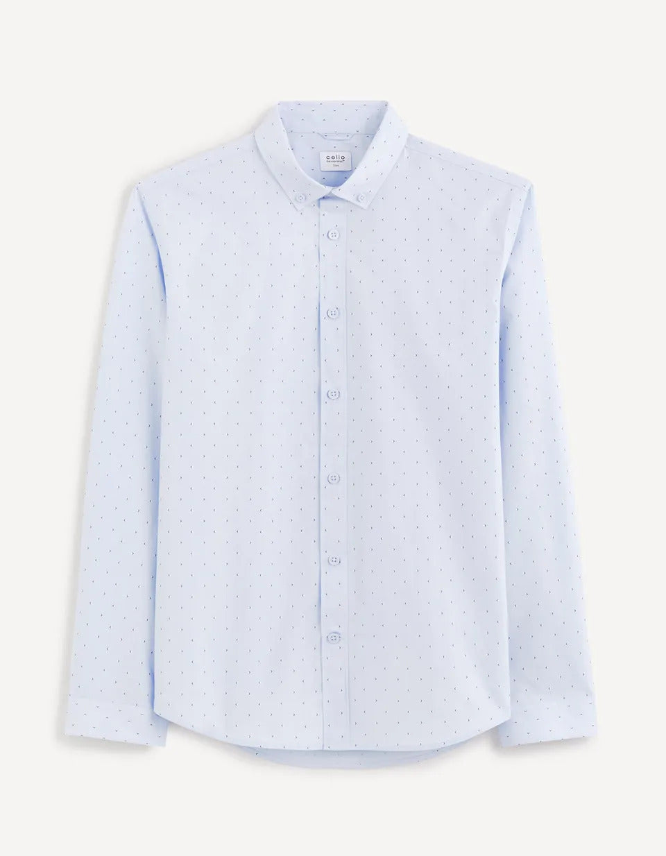100% Cotton Slim-Fit Shirt - Light Blue - 03