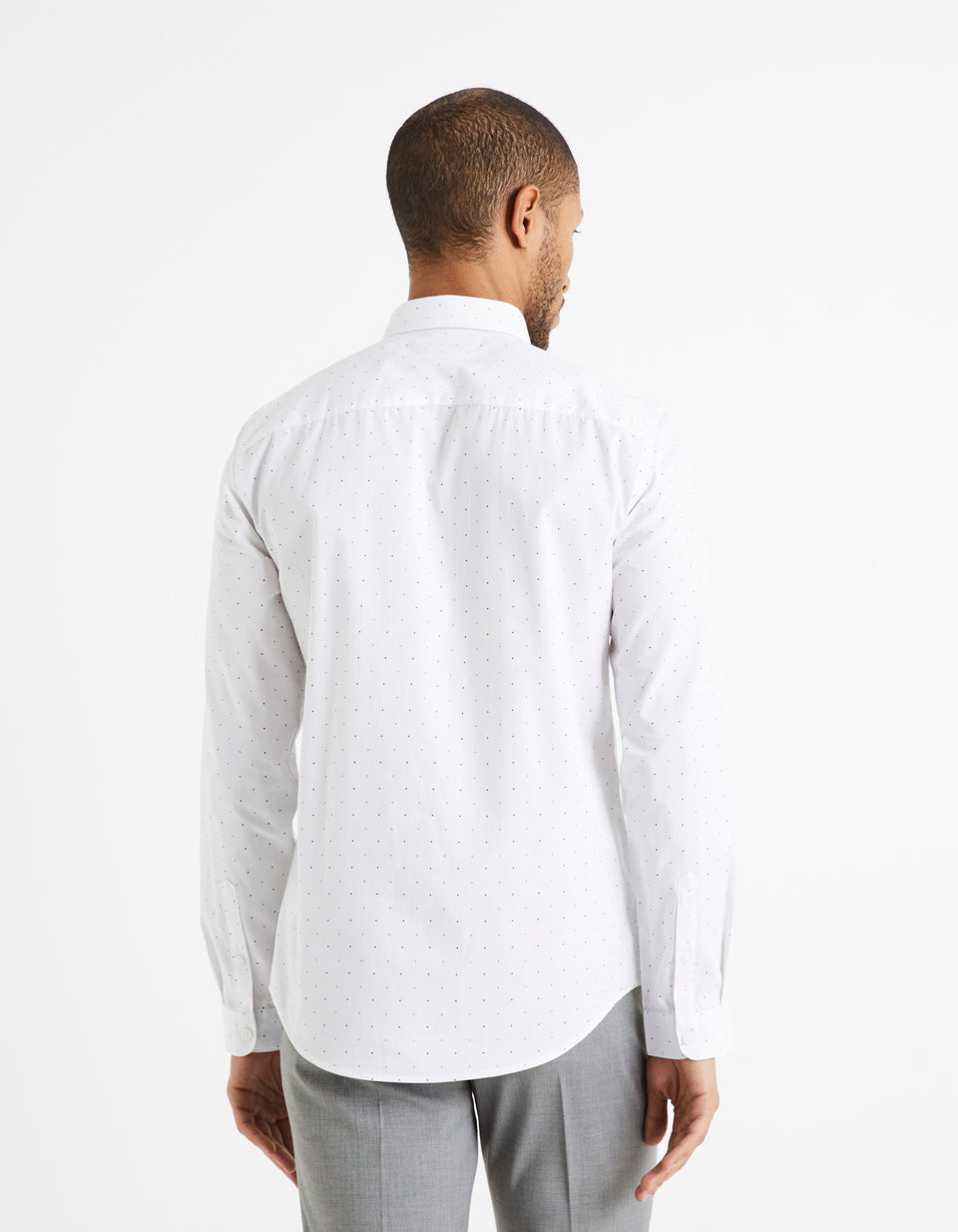 100% Cotton Slim-Fit Shirt - White - 02