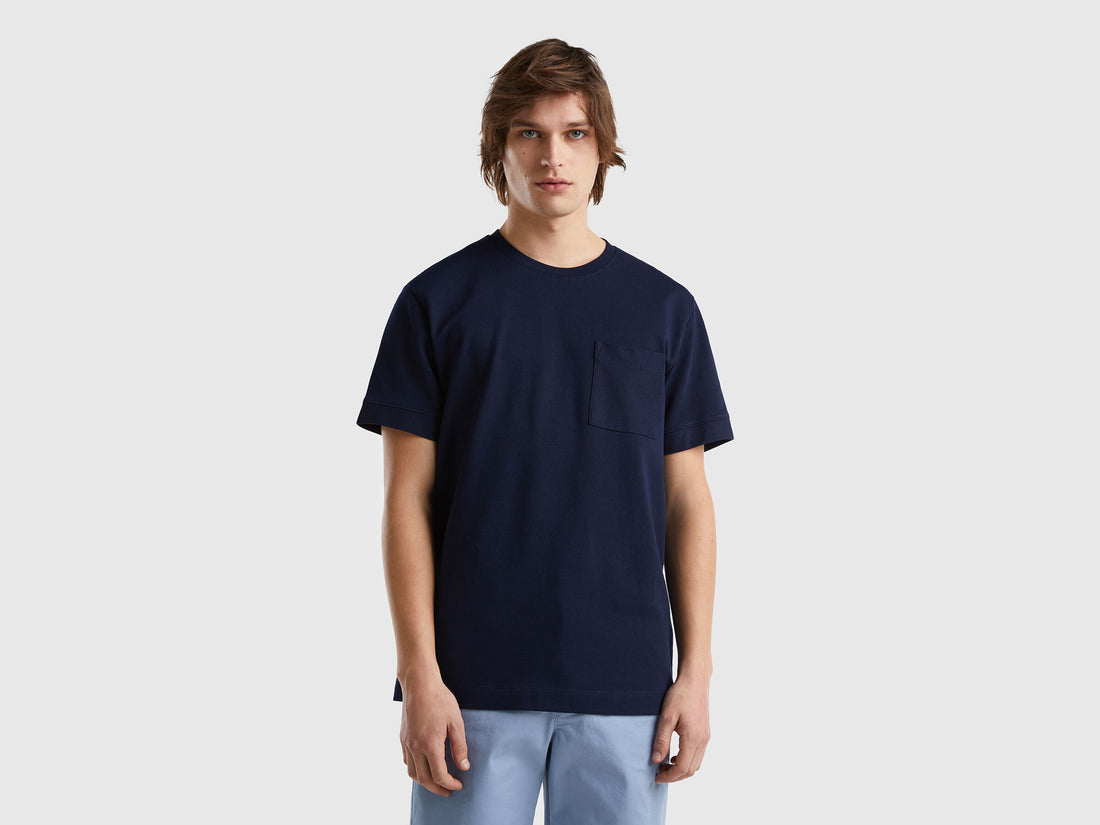 100% Cotton T-Shirt With Pocket - 01