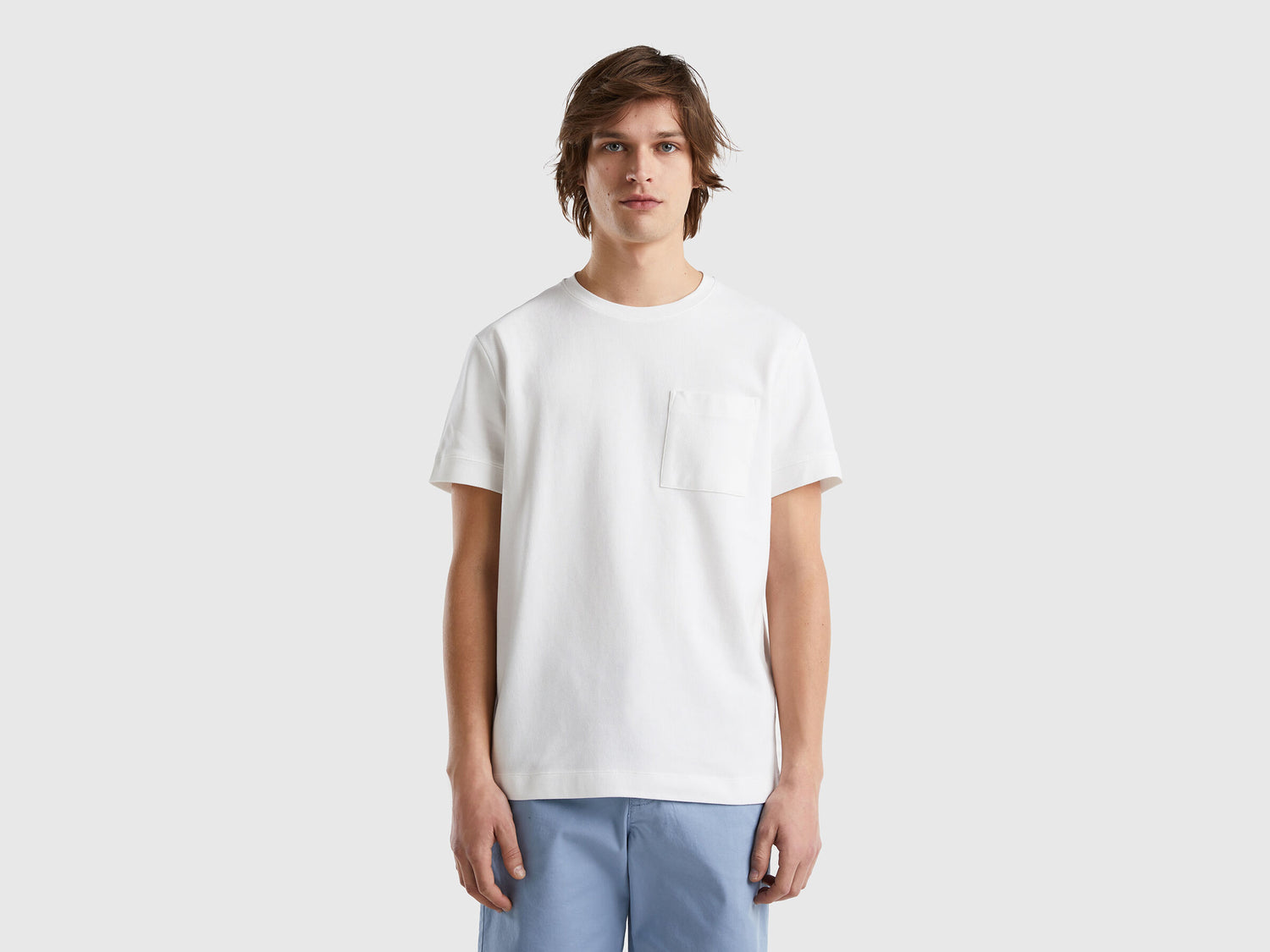 100% Cotton T-Shirt With Pocket - 01