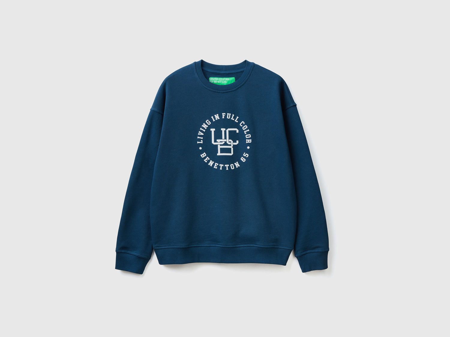 Crew Neck Sweatshirt With Logo Print - 05