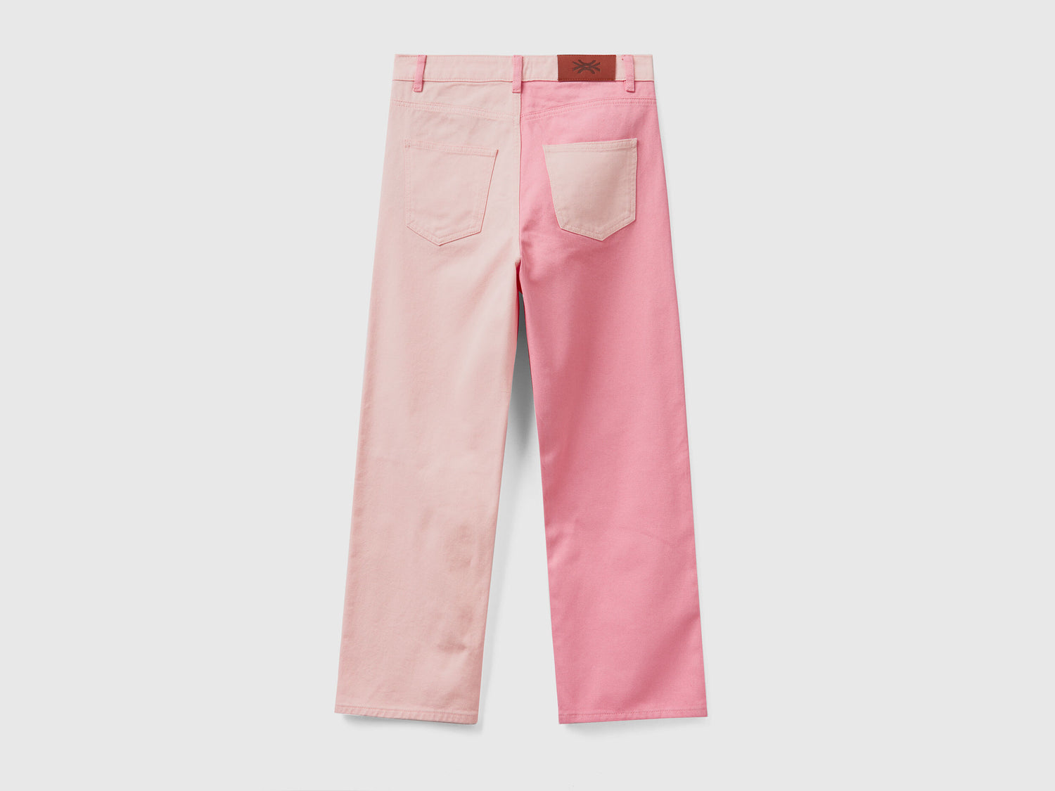 Cropped Color Block Trousers