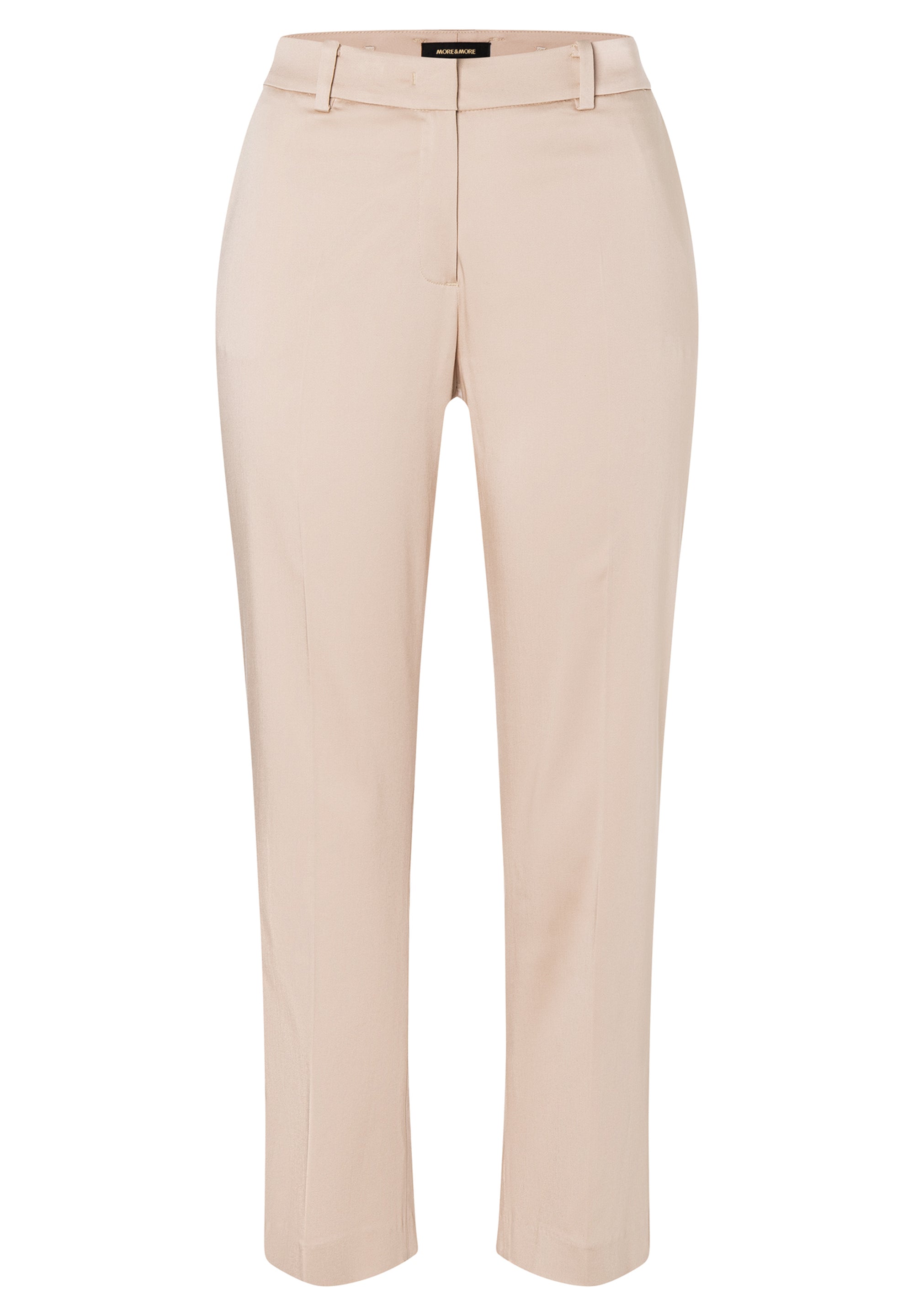 Cropped Cotton Satin Trousers