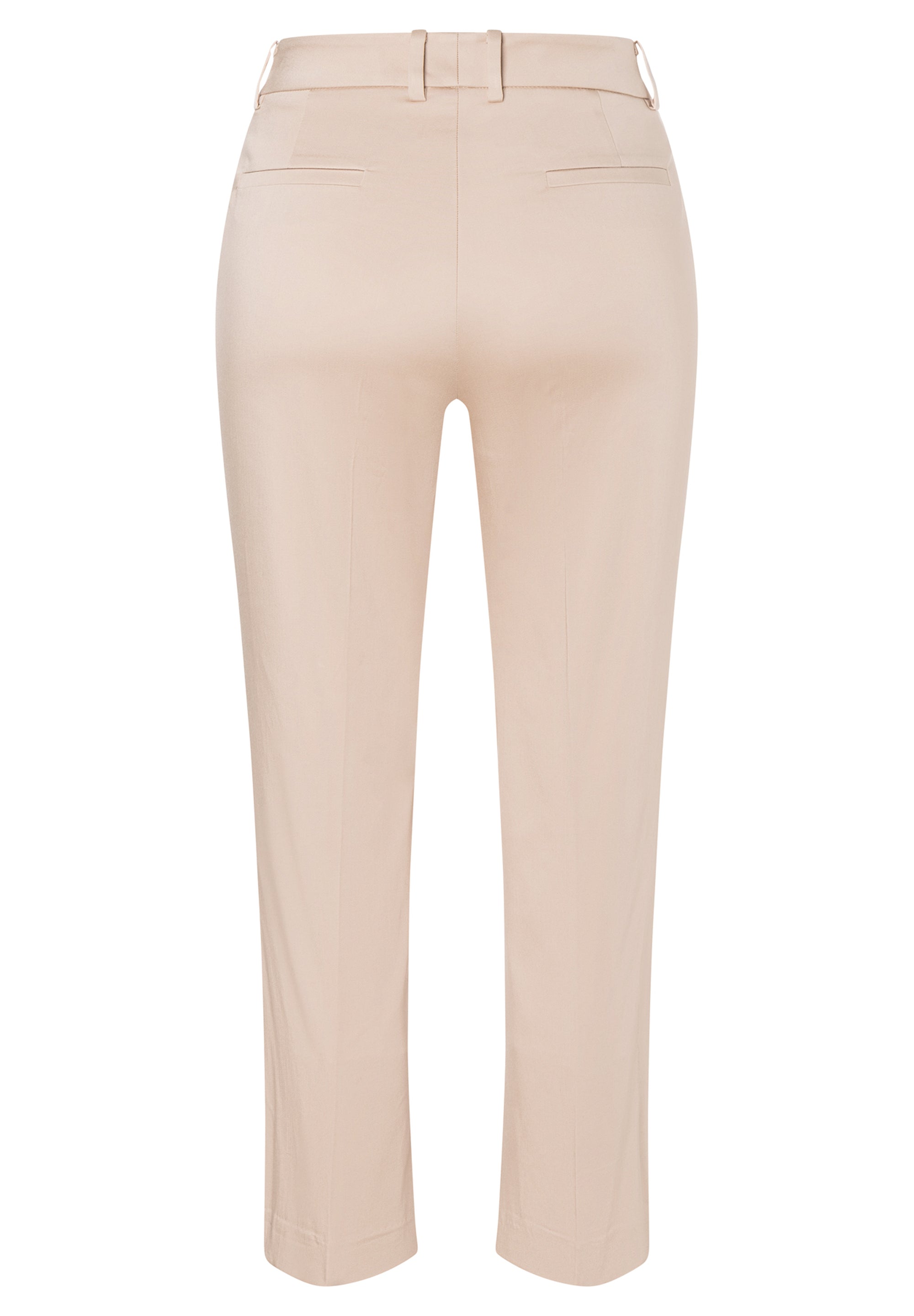 Cropped Cotton Satin Trousers