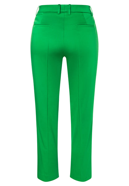 Cropped Cotton Satin Trousers