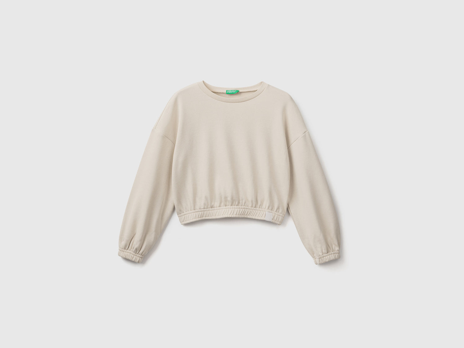 Cropped Sweatshirt In Recycled Fabric - 01