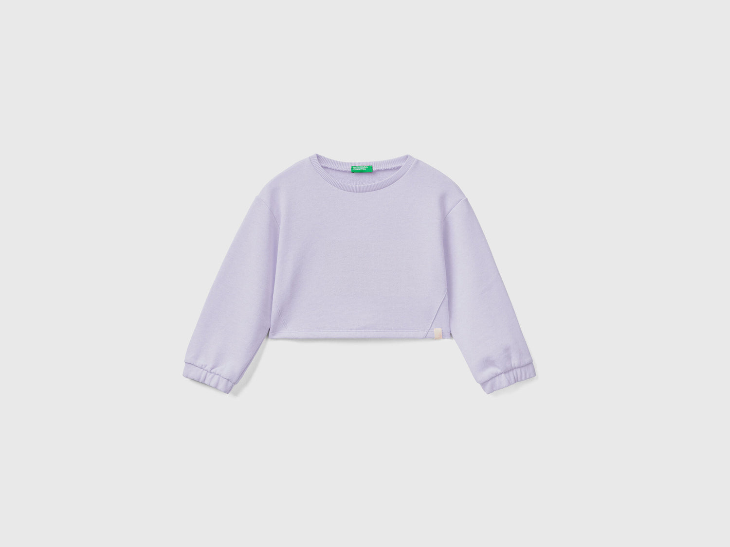 Cropped Sweatshirt In Recycled Fabric - 01