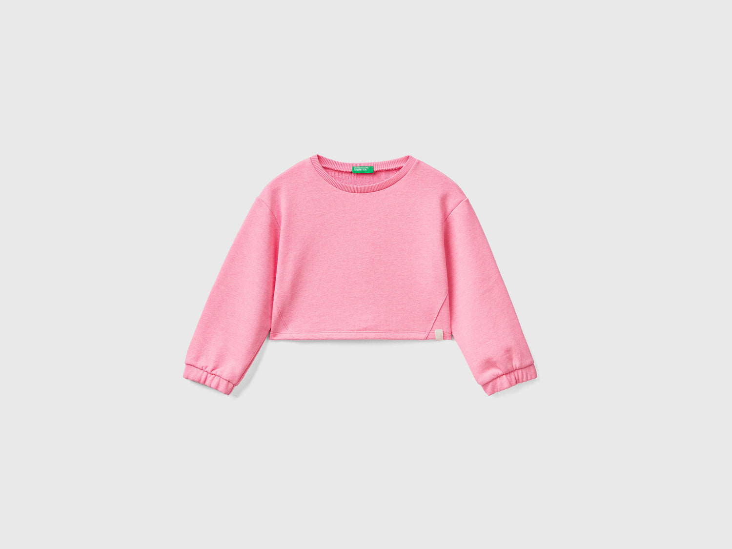 Cropped Sweatshirt In Recycled Fabric - 01